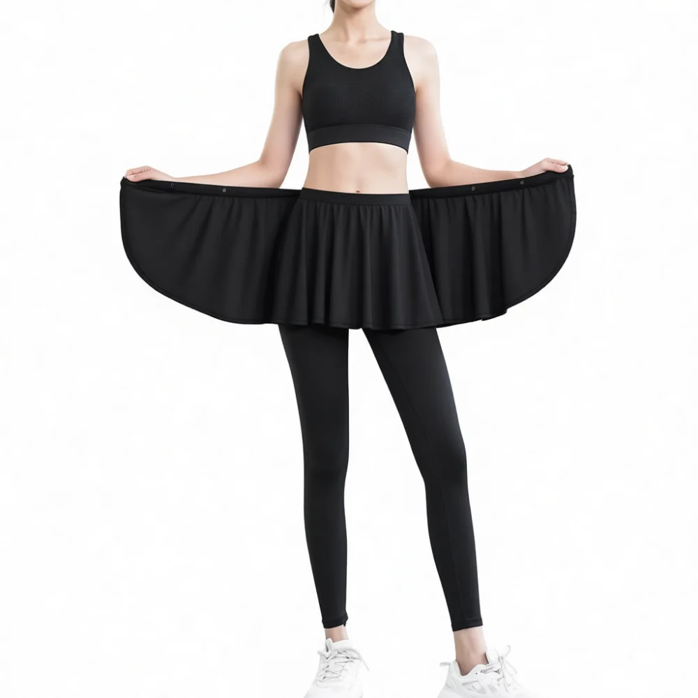 Active Fitness Yoga Wrap Skirt Athletic Running Privacy Cover Up Training Hip Protection Sportswear Layering Skirt