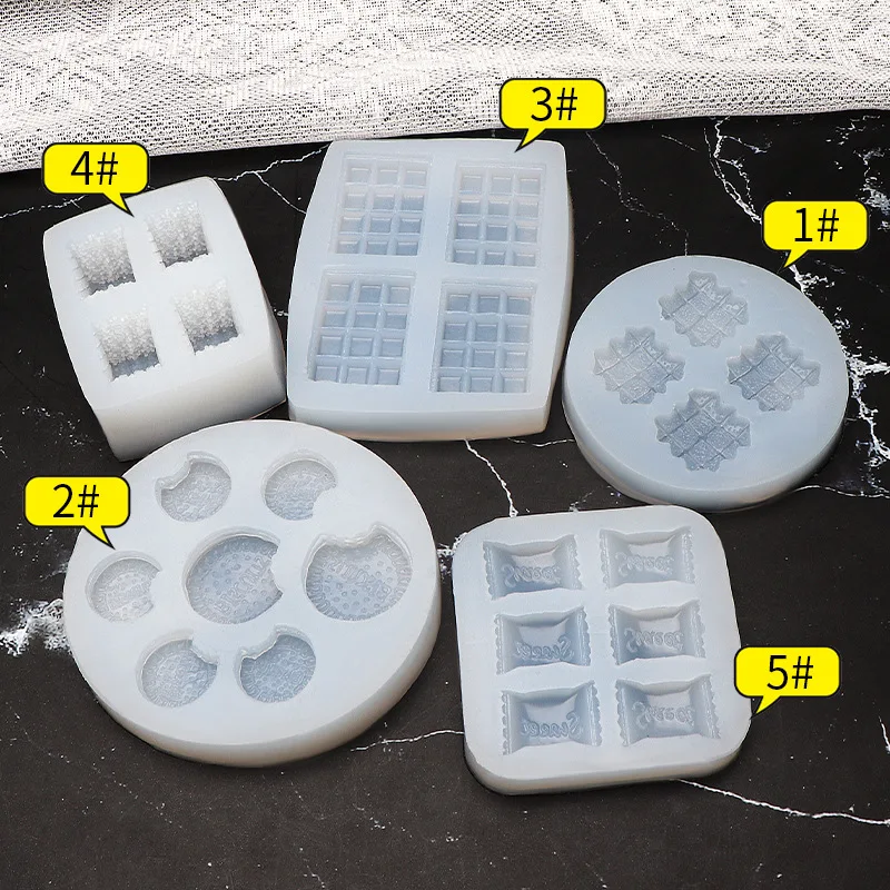 Hot Sales Variety of DIY Cream Biscuit Silicone Mould Cake Decoration Waffle Chocolate Mold Hand Made Dessert Baking Kitchen