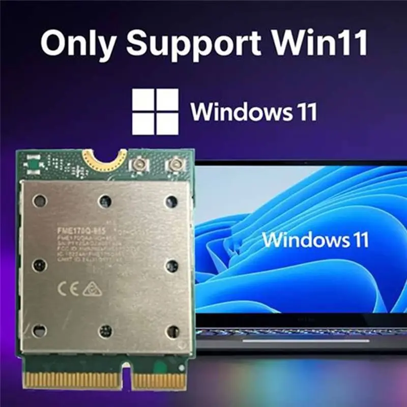 A23F-Upgrade Tri Band FME-865 Wifi7 Wireless Wifi Card Bluetooth 5.4 2.4G/5G/6Ghz Wireless Network Adapter For Win11