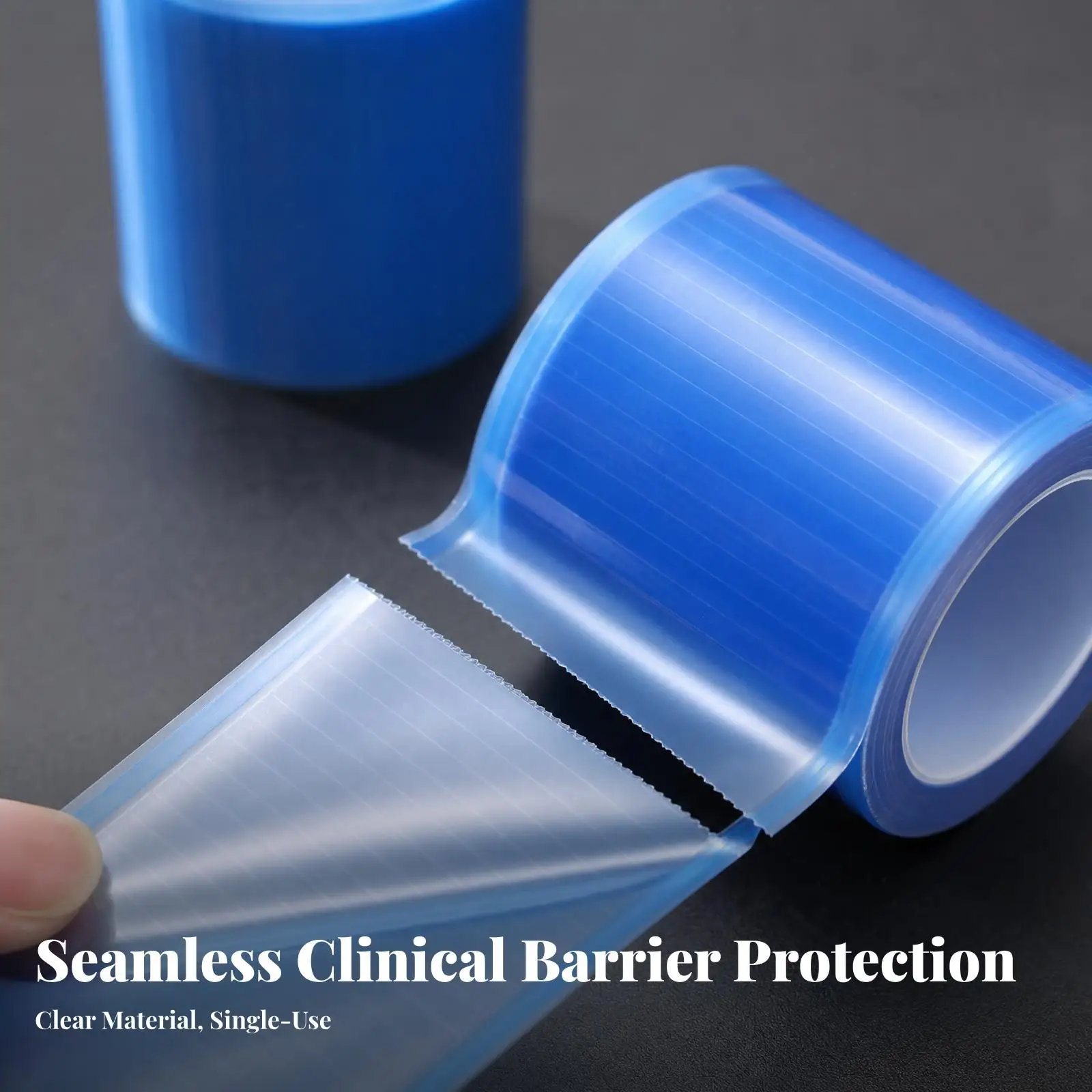 Self Guard Film Roll 133 Pre Cut Sheets Per Roll Blue Isolation Cover for Everyday Mess Protection Non Medical Use