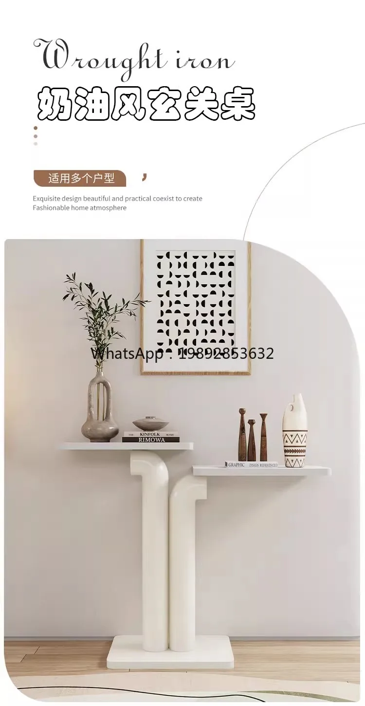 ZZ Light Luxury Entryway Table Ultra Narrow Creative Entryway Console الراقية غرفة المعيشة المدخل الإنترنت المشاهير #2