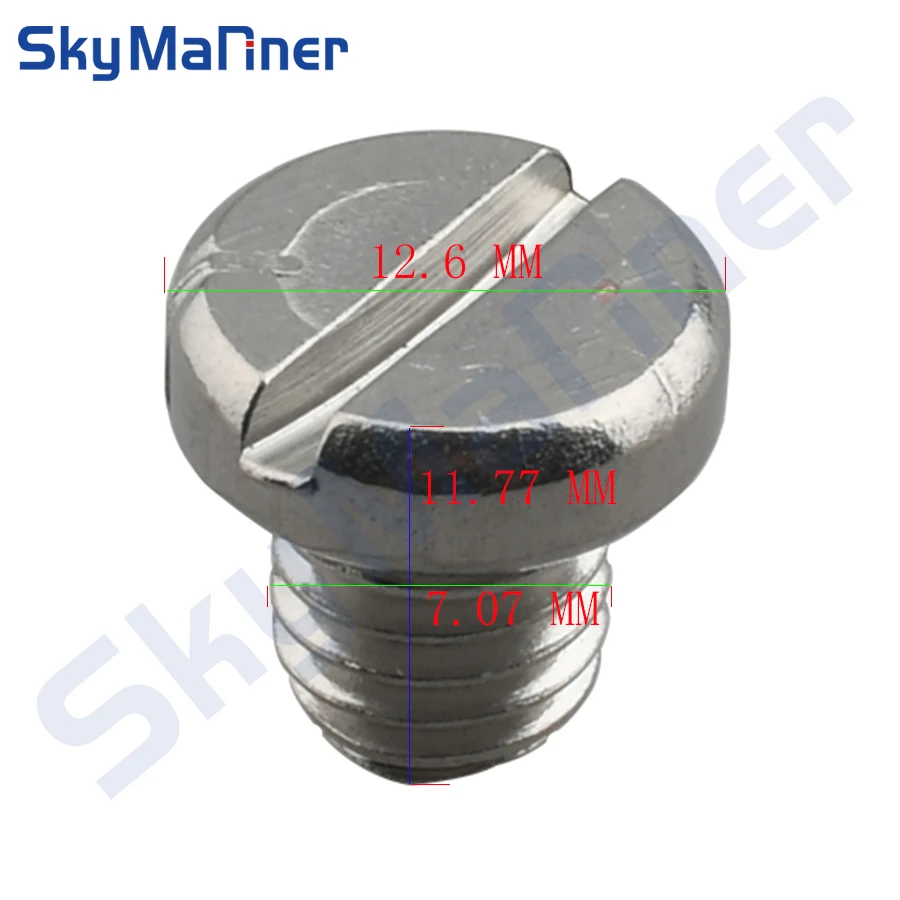 90340-08002-00 Stainless Steel Plug, Marine Screw For Yamaha Outboard Boat Engine 90340-08002 BOAT ENGINE PARTS