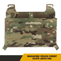 Chaleco táctico panel frontal con bolsa porta-cargadores y MOLLE