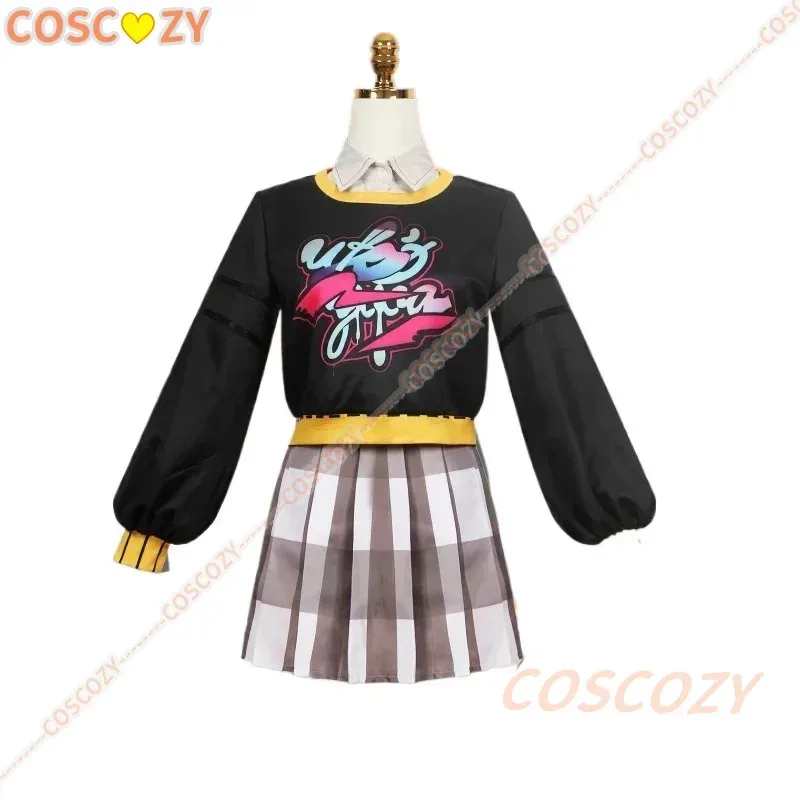 Jeu d'anime P5X: The Phantom X Motoha Arai, Costume de Cosplay, perruque, jupe JK, chaussettes, uniforme Lolita, cheveux pour femme, Costume de fête d'halloween Sexy