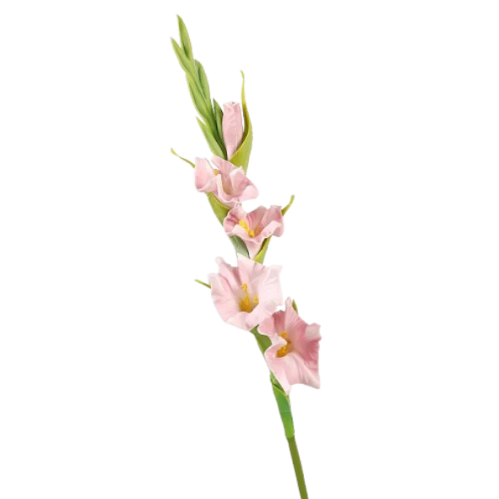 PU Artificial Gladiolus Branches Floral Art Handmade Simulation Gladiolus Flower Real Touch Fake Flowers Home Office Decor