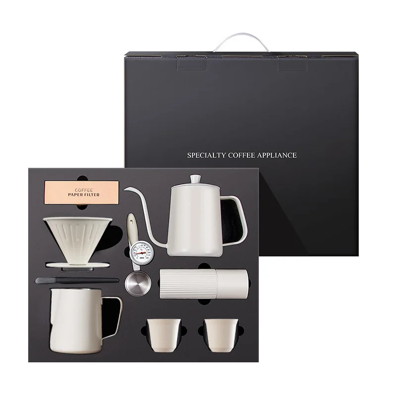 

304 Stainless Steel Hand Brew Coffee Set with Filter Funnel Full Steel Coffee Brewing Accessories