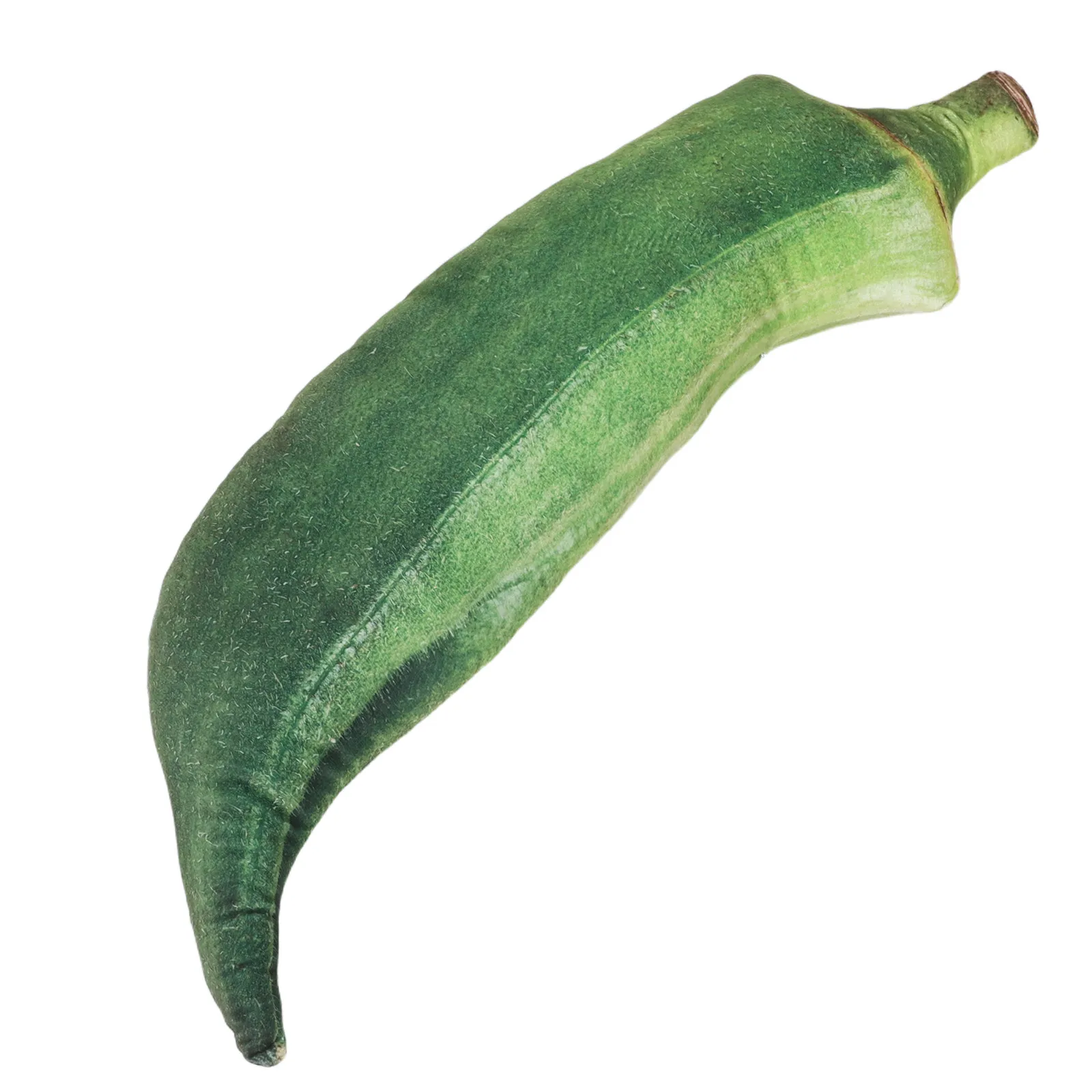 

26Inch Food Novelty Pillow - Playful Okra Design Cushion for Couch and Chair - Ideal Plushie Style Room Decor for Kids Adults -