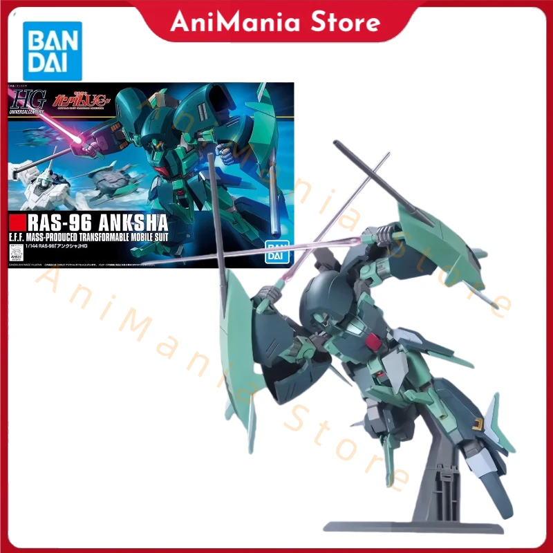 

Bandai натуральная HG 1/144 RAS-96 Anksha Gundam аниме фигурка Коллекционная сборная модель игрушки украшения подарок для детей