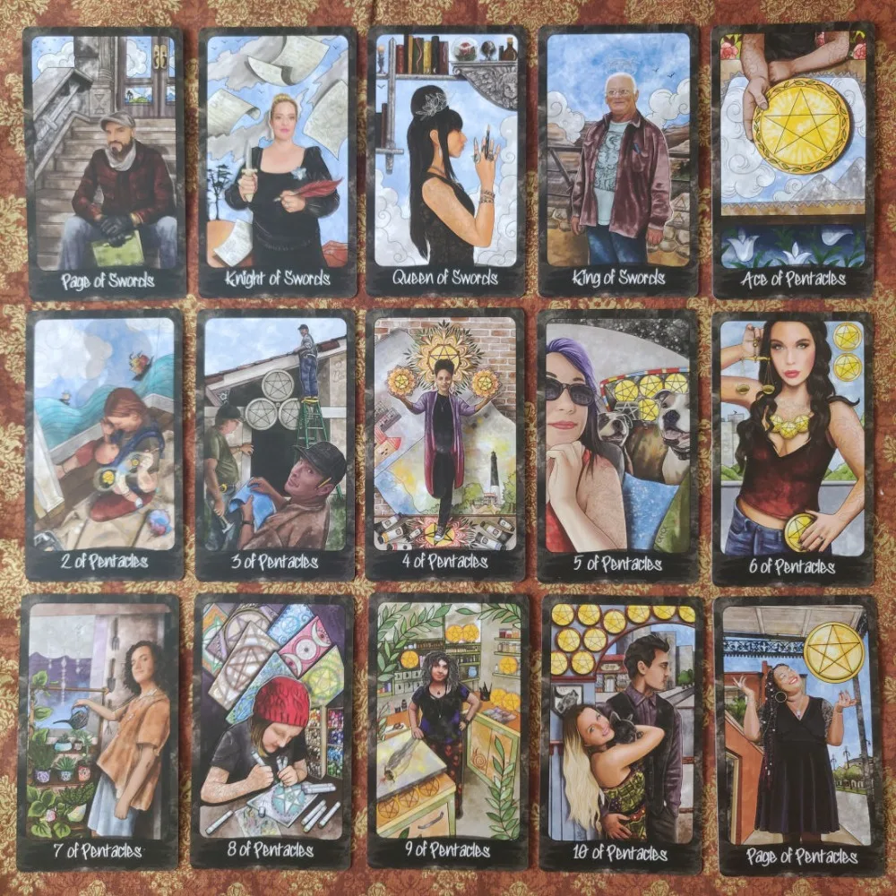 

10.3*6cm Pocket of Peers Tarot An 80 Card Tarot Deck Featuring Individuals From The Ever Growing Divination Community