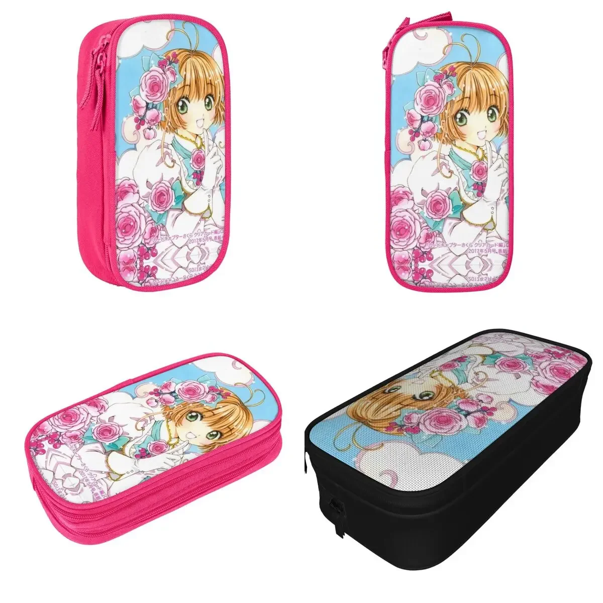 Sakura Kinomoto Cardcaptor Sakura женский держатель для ручек большие сумки для хранения для мальчиков и девочек офисные подарки пеналы