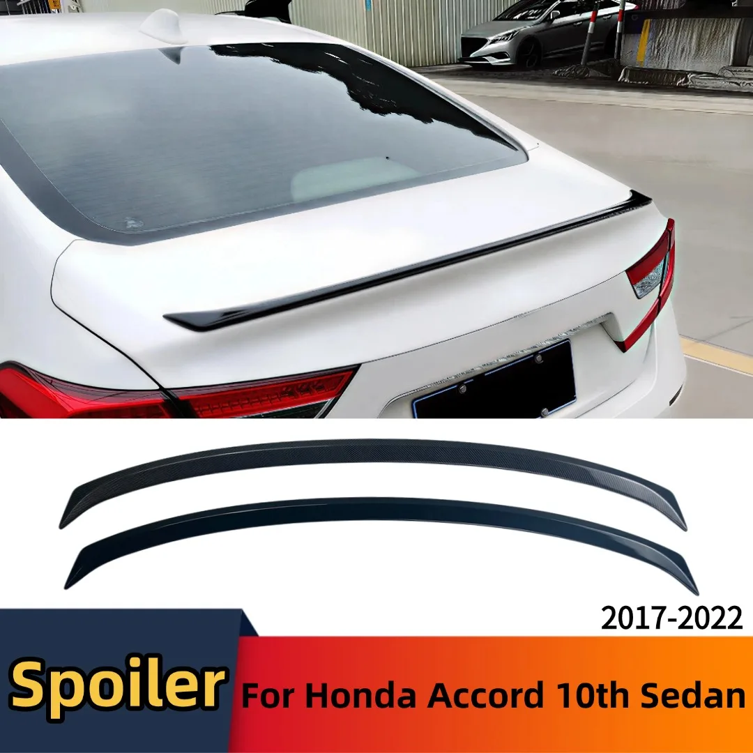 

Для Honda Accord 10-го поколения, седан, 4 двери, 2017-2022, задний спойлер-дефлектор, ABS, глянцевый черный, тюнинг-комплект для кузова