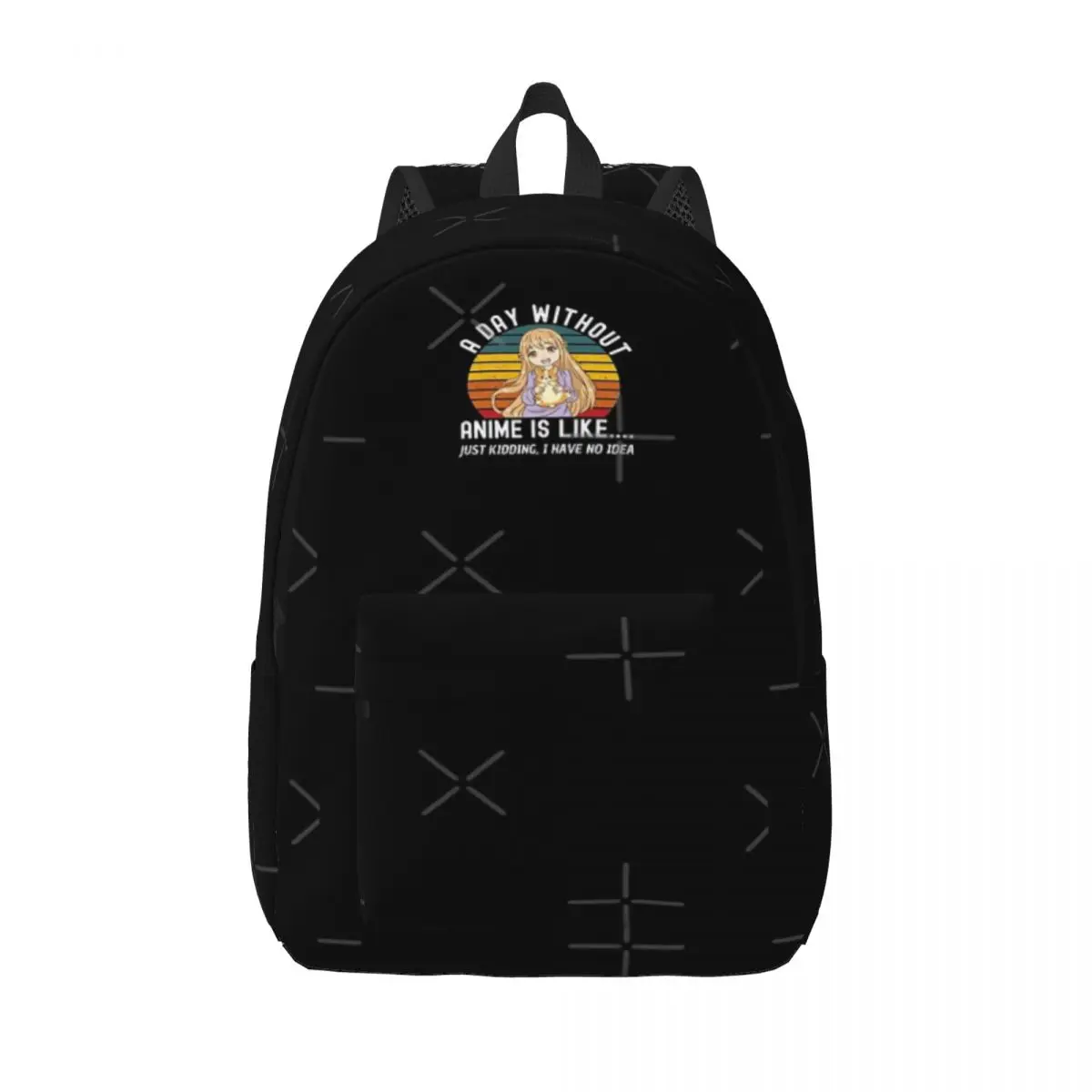 

A Day Without Anime Is Like Just Kidding Simple and Stylish Backpack Canvas Backpack Travel backpack