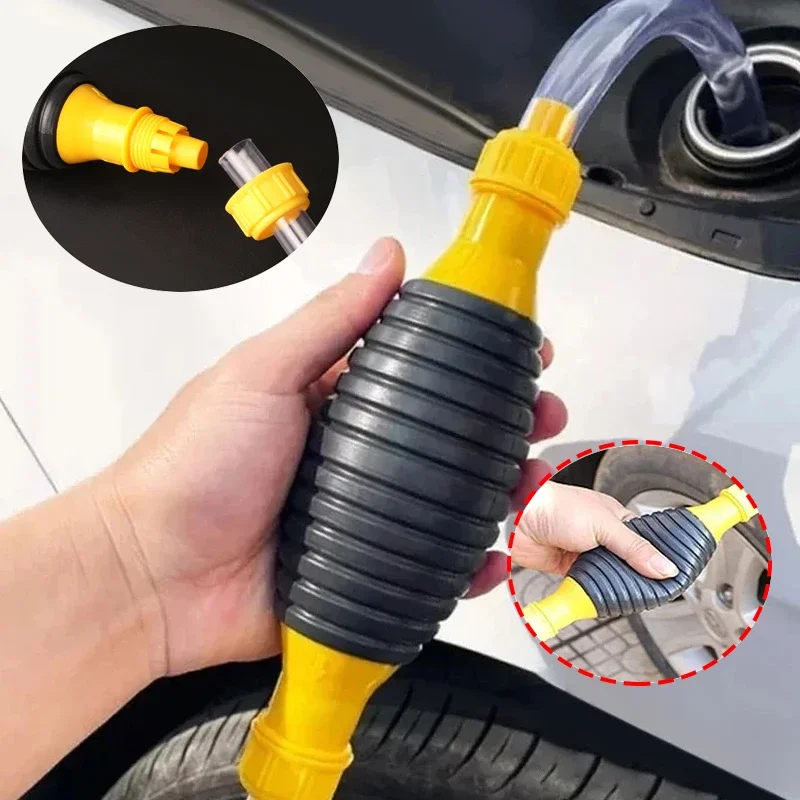 

Car Fuel Tank Sucker Manual Pump Siphon Fuel Saver Strong Suction Suitable For Petrol Gasoline Liquid Car Accessories