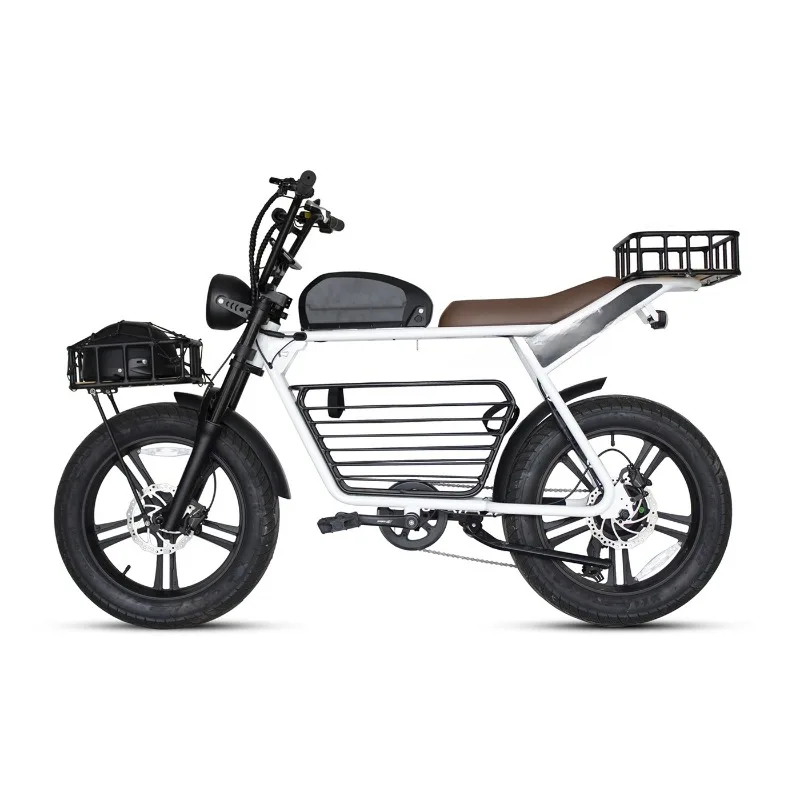 Fat lithium battery 16Ah road legal retro young man electric bike