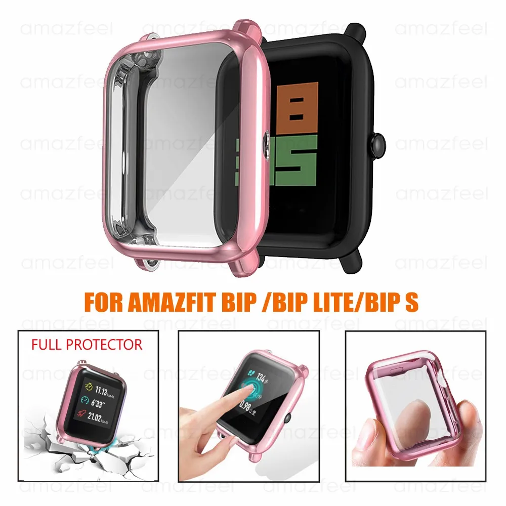 Meatl magnetic Loop+Case Protector For Amazfit GTS 3 2 2e mini Bracelets For Amazfit Bip S U Pro Strap Full Cover Shell bumper