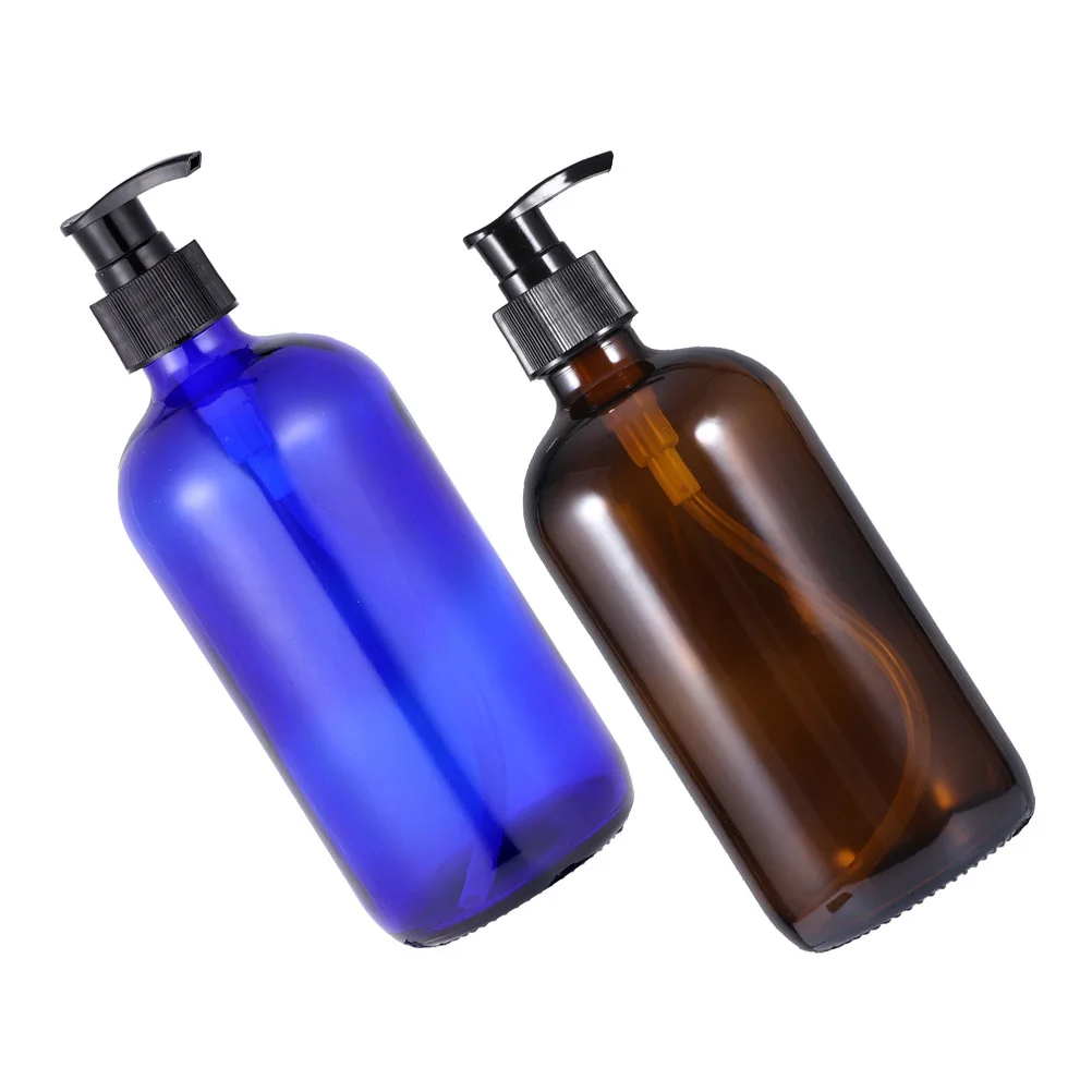 

2Pcs Lotion Dispensing Bottles Refillable Pressing Type Glass Storage Bottles Multipurpose Convenient Travel Lotion Bottle