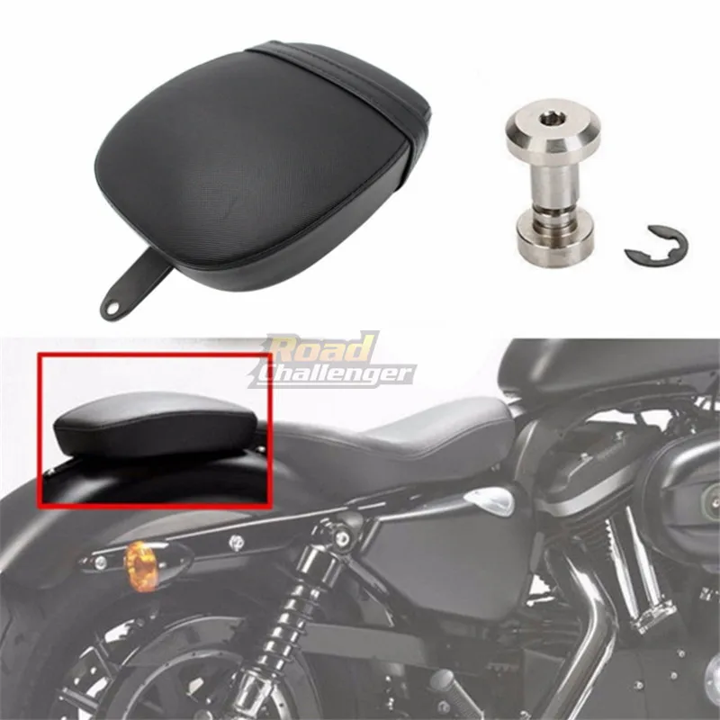 New Motorcycle Rear Passenger Seat Pads Cushion Passenger Pillion Saddle For Harley Sportster XL 48 72 2010-2015