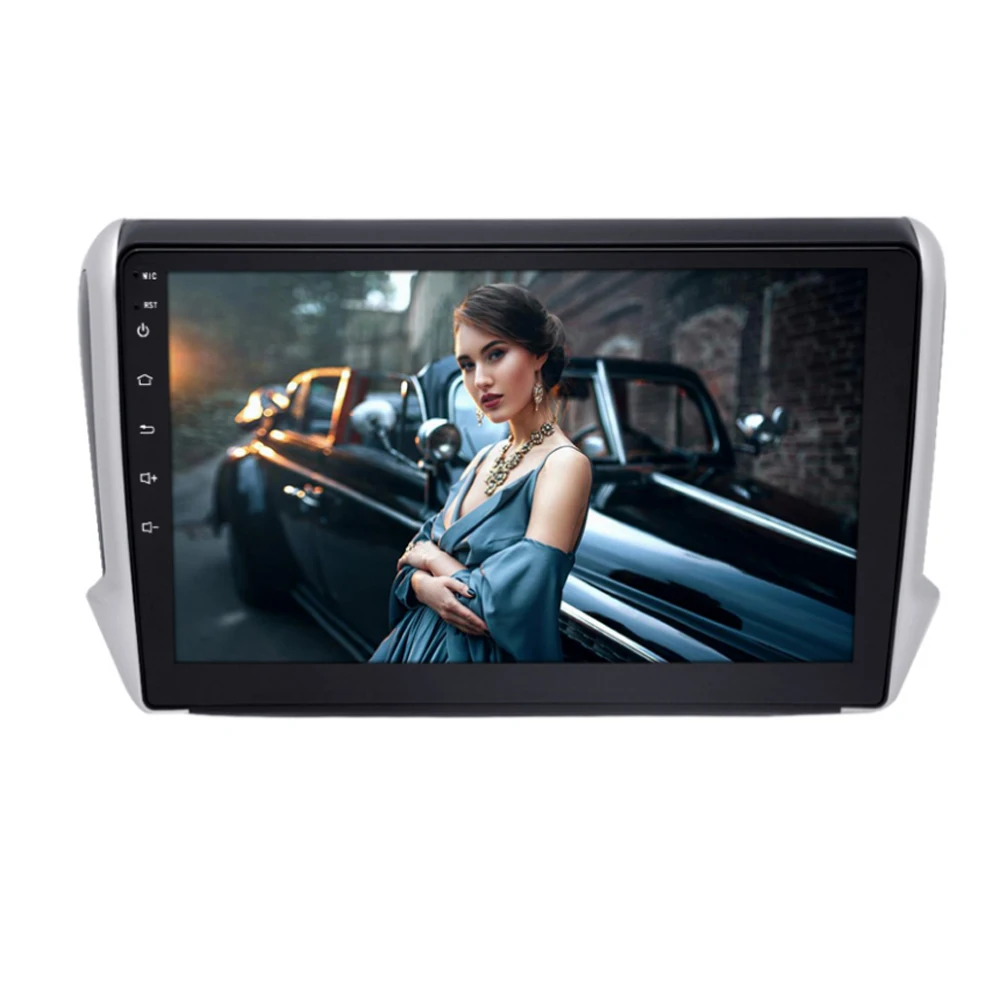 10Inch Car Stereo Radio Car-play GPS Navi Compatible for P-eugeot 208 2008 2012-2018 Android 13