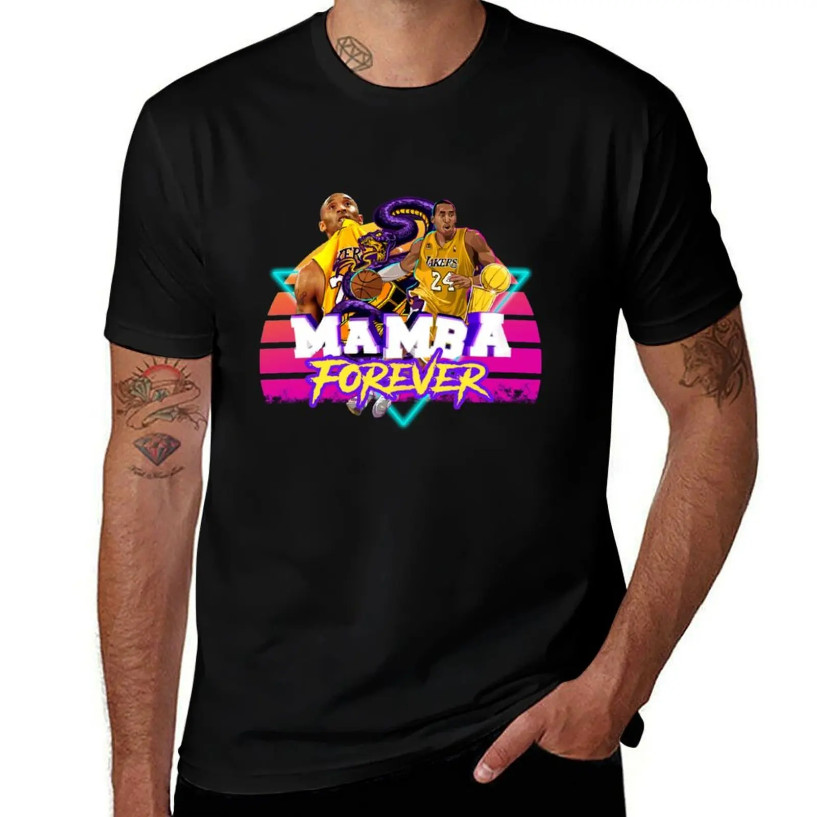 

Forever-nba lakers basketball los angeles T-Shirt T-shirts oversize clothes Clothing funny t shirts men