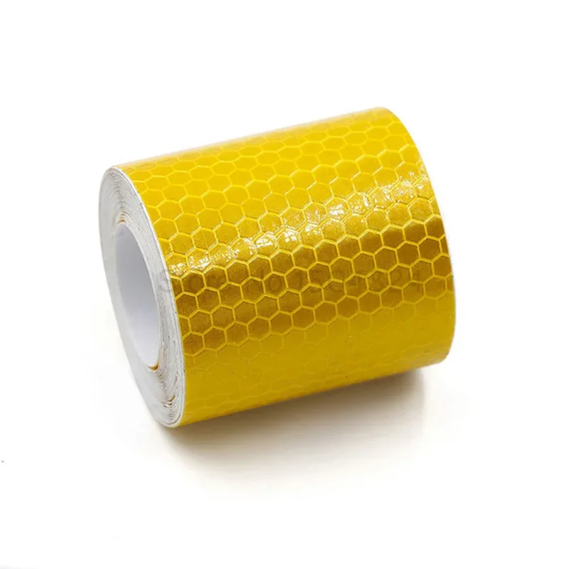 5Cm * 100Cm Auto Reflecterende Tape Veiligheidswaarschuwing Auto Decoratie Sticker Reflector Beschermende Tape Strip Film Auto Motorfiets sticker