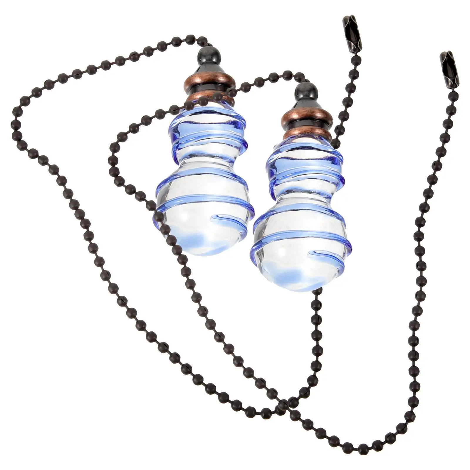 2 Pcs Pull Chain Wind Chimes Ceiling Fan Chain Extenders Crystal Pendant Lighting Accessories Home Decor Gadgets