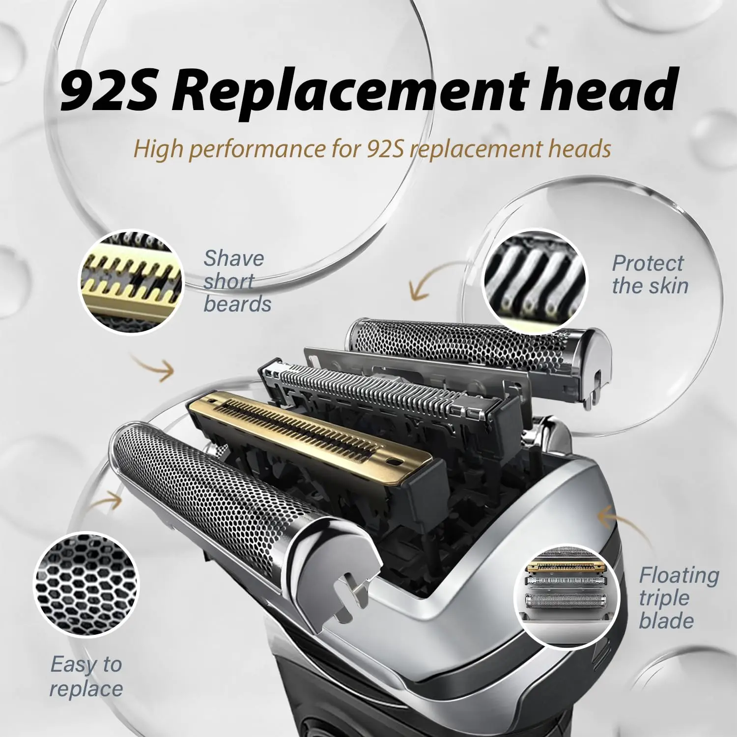 Nieuwe 92S vervangende folieko - Electric Razor recensie en prijs