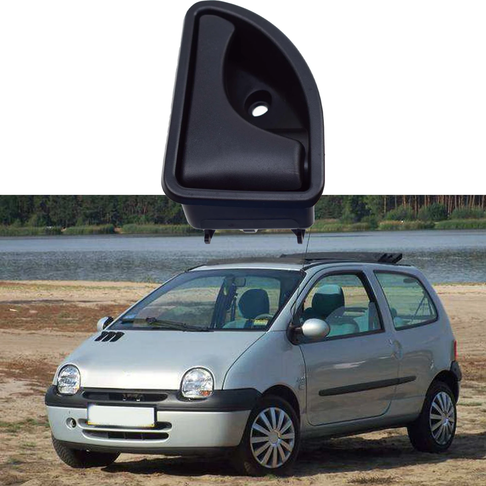 Front Internal Door Handle Accessories Wear Resistant Durable High Strength Auto Inner Handle for Renault Twingo i Kangoo i