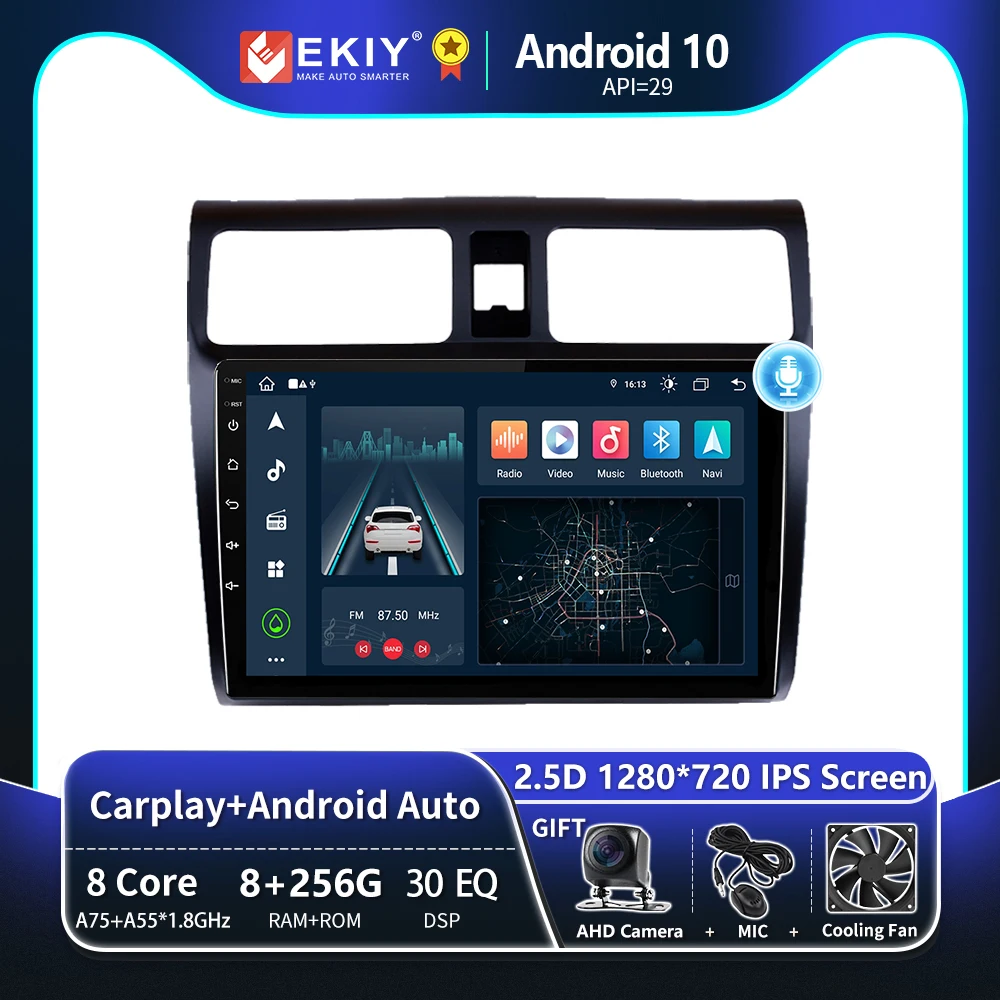 

EKIY T8 Car Radio For Suzuki Swift 2003 2005 2006 2007-2010 Multimedia Video Player DSP Stereo Navi GPS Android Auto Carplay DVD