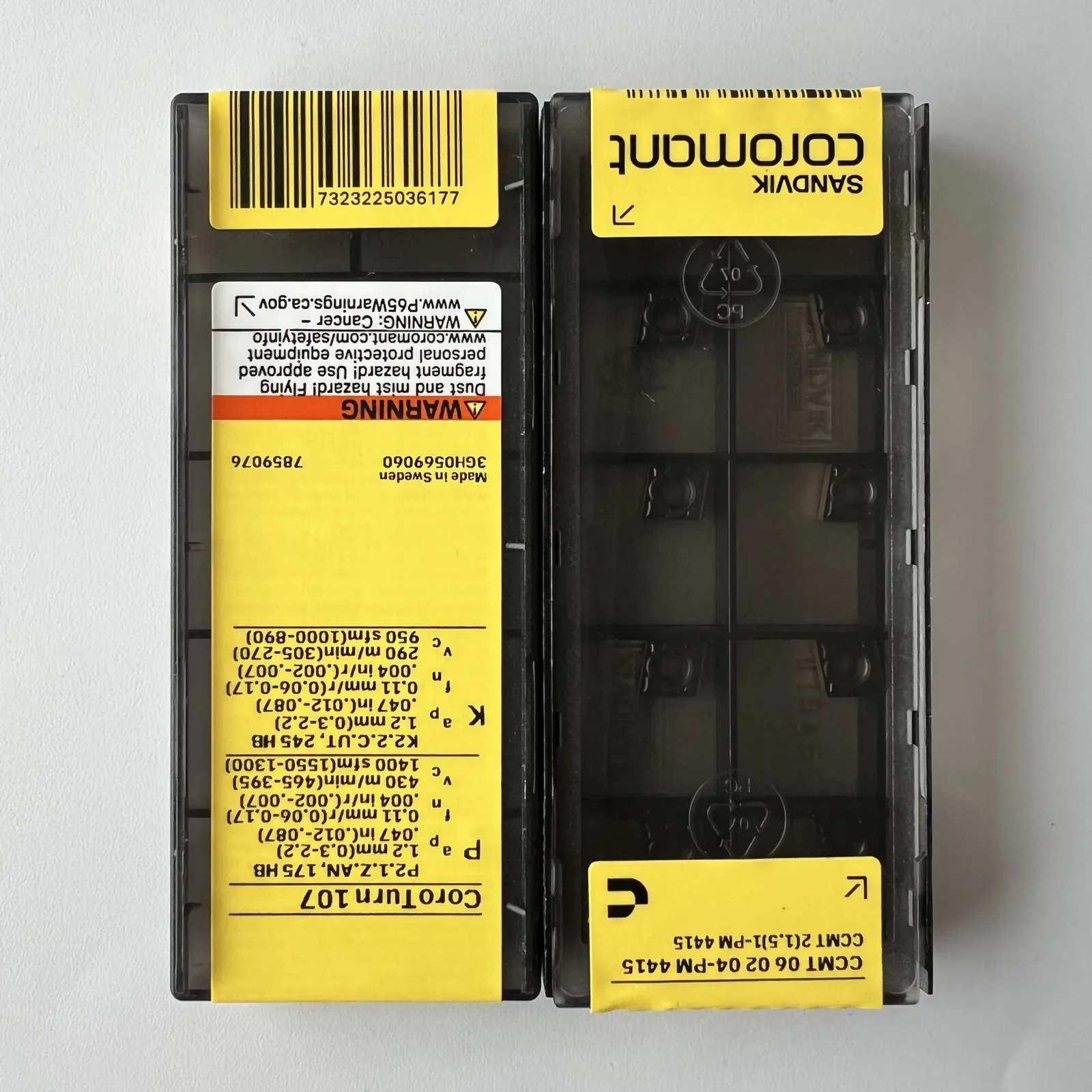 

Оригинальный SANDVIK / CCMT060204-PM 4415 / Лезвие с ЧПУ из твердого сплава, 10 шт.