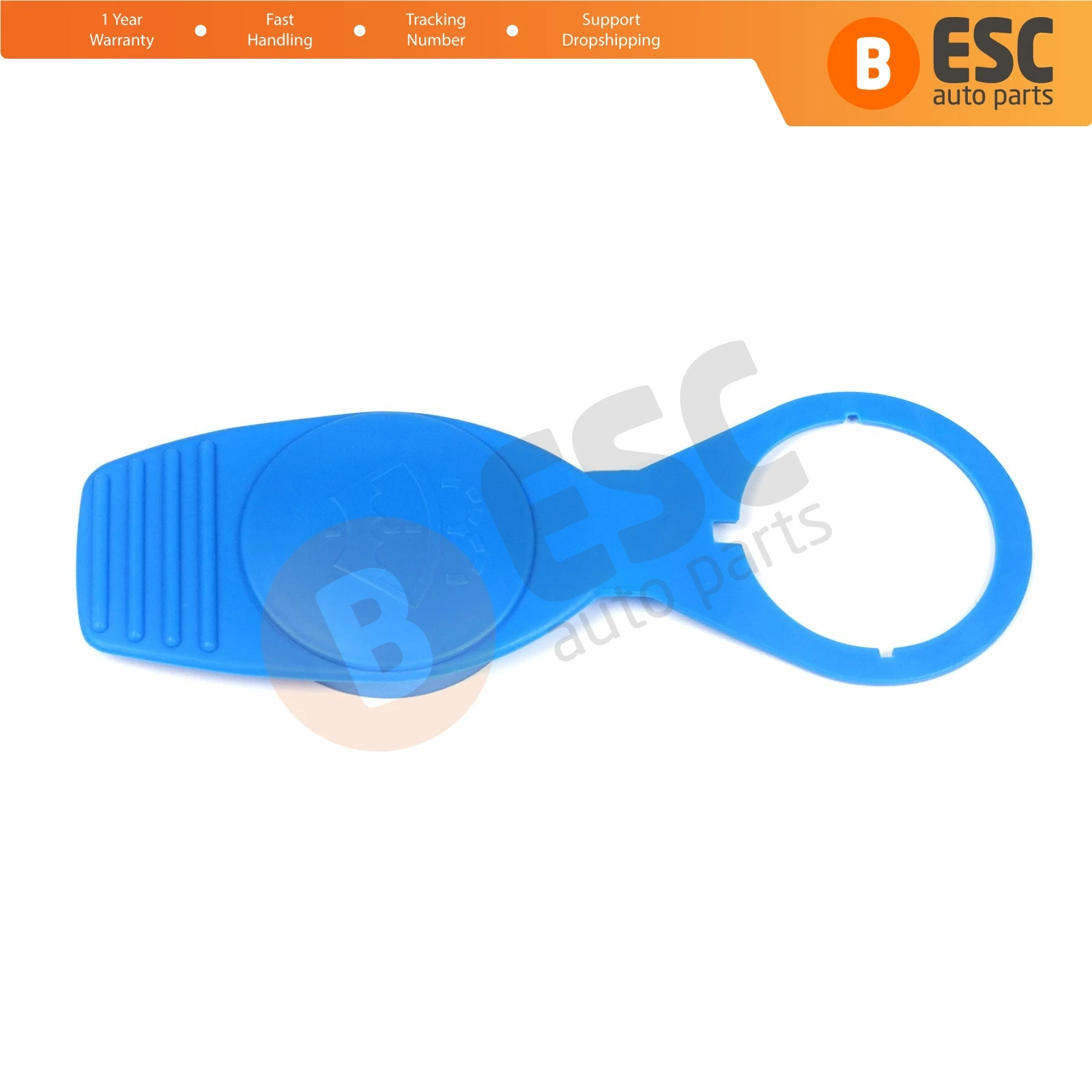 ESC ESP1088 Front Windshield Wiper Washer Fluid Bottle Tank Reservoir Cap 1K0955455 Blue Color for VW Audi Seat Skoda Porsche