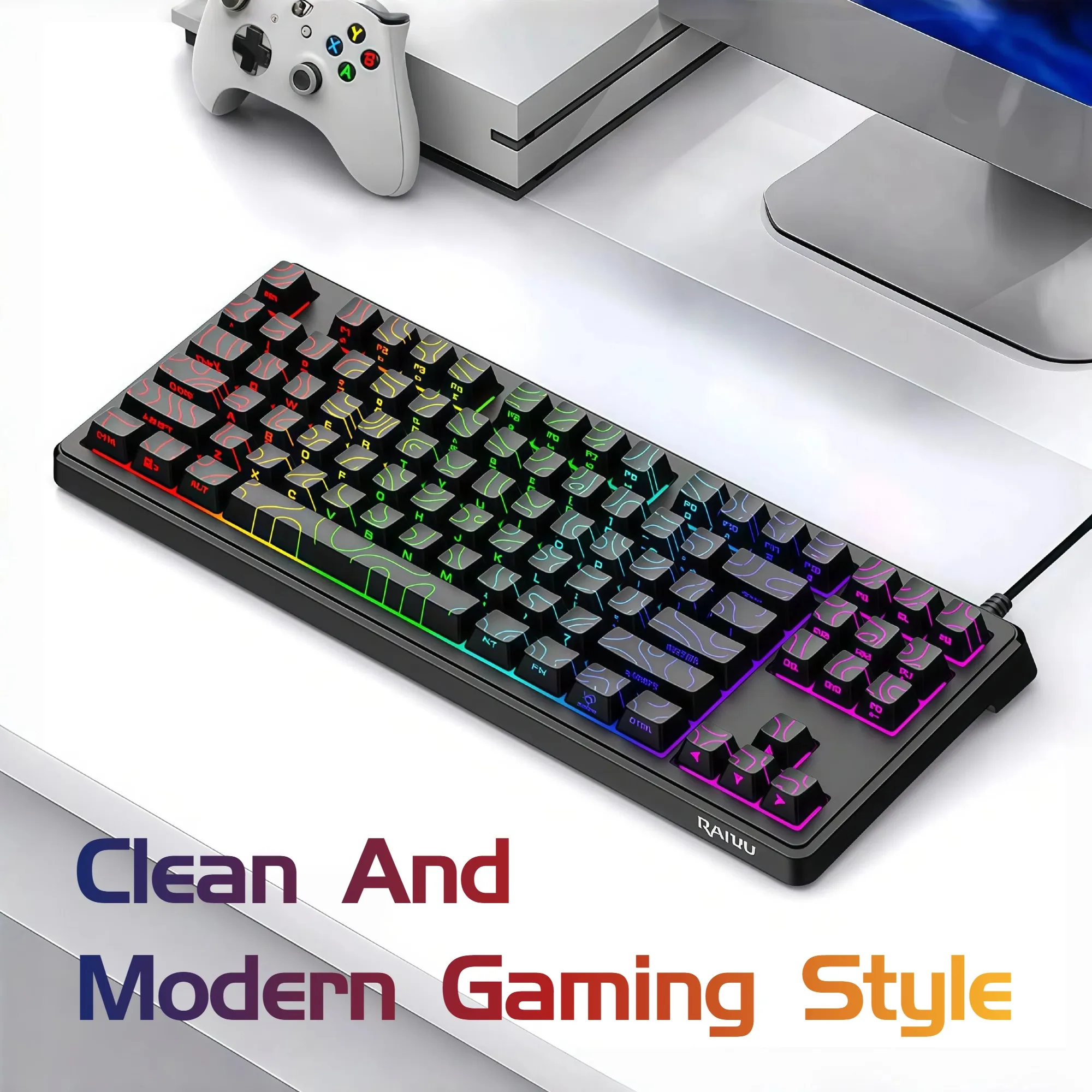 Tablet Accessories For Students - Teclado Compacto com Fio de 87