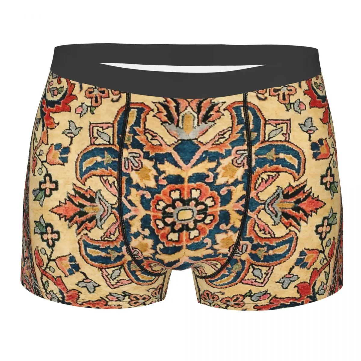 

Kashan Antique Central Persian Rug Print Underpants Breathbale Panties Male Underwear Print Shorts Boxer Briefs