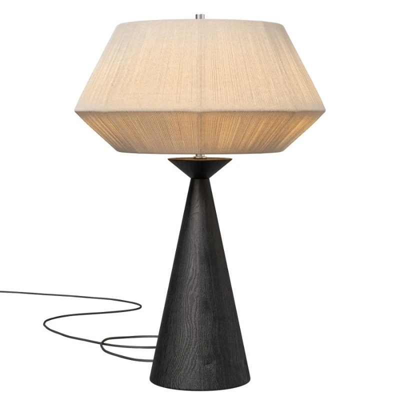 

Bedside table lamp Solid wood cream wind French retro bedroom study Japanese zen homestay medieval romantic side cabinet