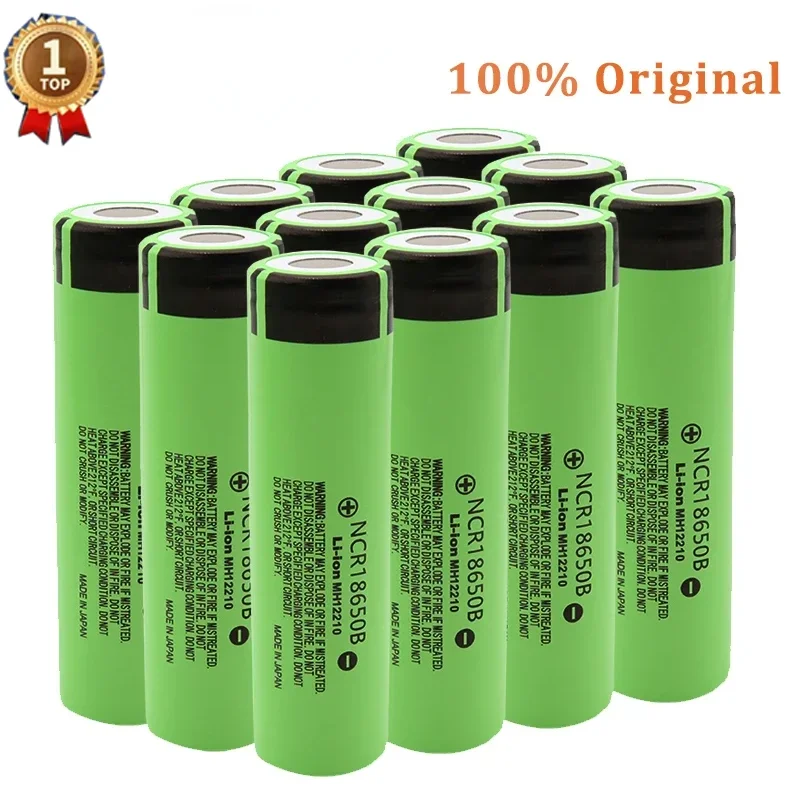 NCR18650B 1-100PCS Actual Capacity Original 18650 Battery 3.7V 3400mah Lithium Rechargeable Batteries 18650 Cells Li-ion Bateria