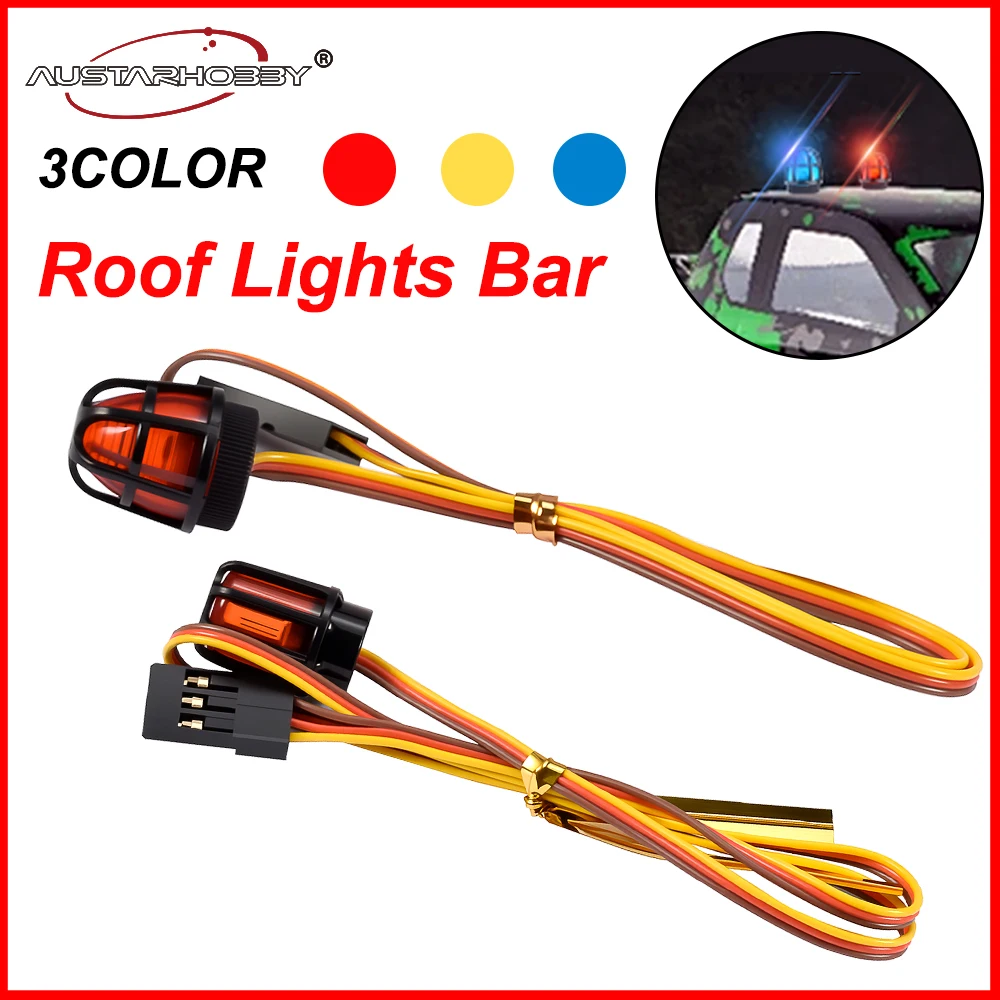 AUSTARHOBBY Bright LED Lights Alarm Lamp for RC Tractor Police Excavator Engineering Car