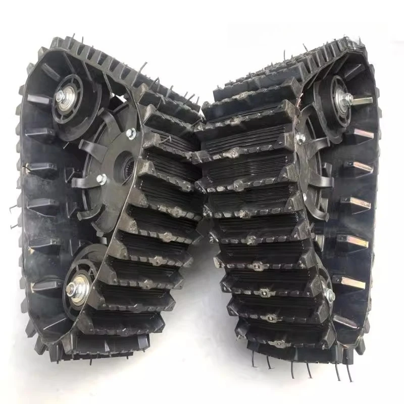 

DIY Electric Go Kart Snowmobile Conversion Kit Rear Rubber Track Ski Sled Wheel For ATV Quad Beach Cart Spare Parts System