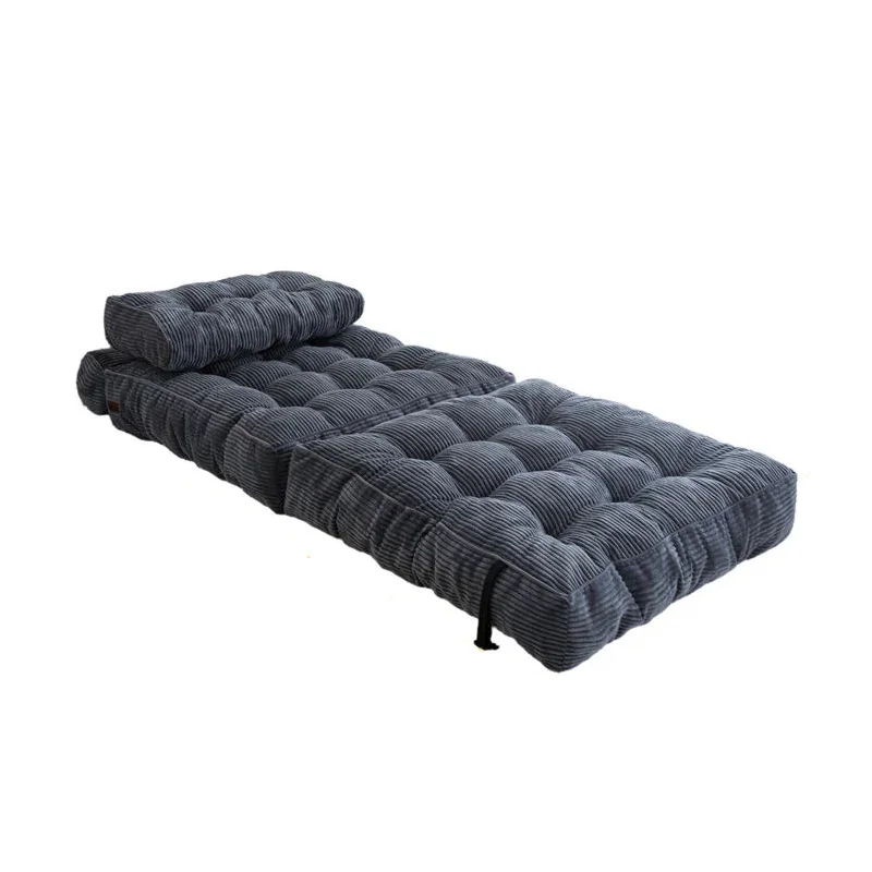 # Modern Corduroy Vacuum Compressed Foldable Bean Bag Futon Single Sofa Bed with Pillow Backrest