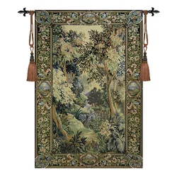 qualified Medieval landscape fabric belgium 150 * 103cm Los dinking wall hanging tapestry European art tapestry