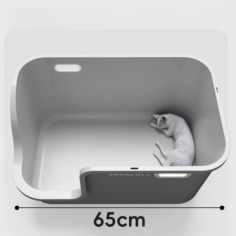 Corridor Type Large Cat  Box Detachable Oversized Anti-splash Extra-large Anti-odor Large Space Cat Toilet for Multiple Bi