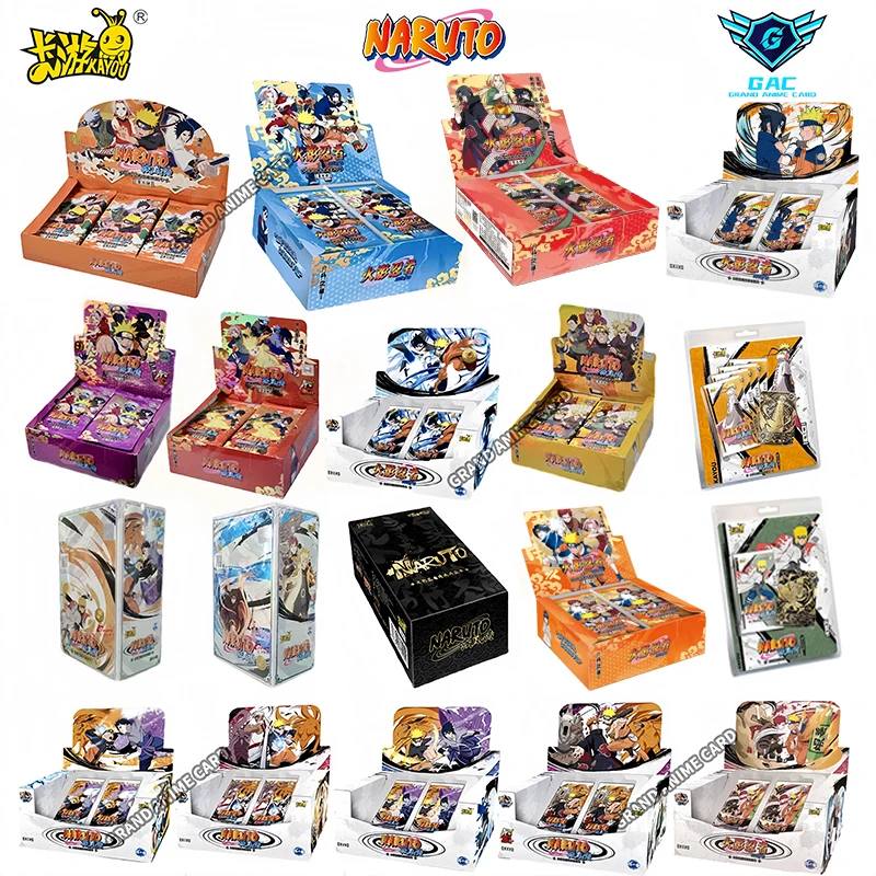 KAYOU Genuine Naruto Cards T2W9 T4W8 Booster Box Anime TCG Rare SE BP CR MR Ninja World Fight Chapter Collection Kids Toy Gift