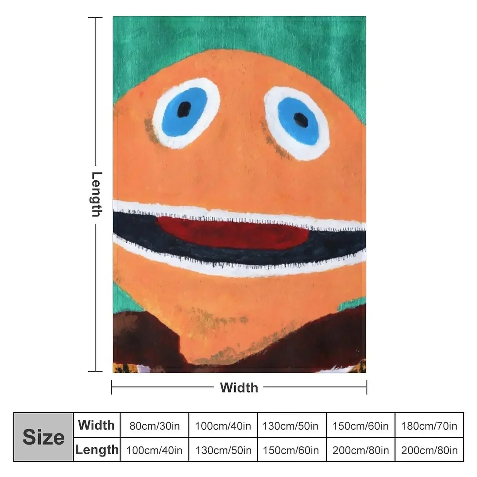 King Zippy The Rainbow King (Le Roi Zippy) Throw Blanket Thins Nap Luxury Loose heavy to sleep Cute Plaid Blankets