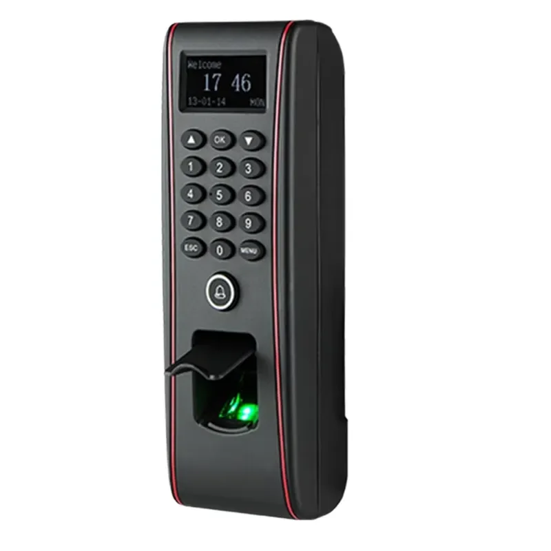 TF1700 IP65 Waterproof Biometric Fingerprint Access Control LCD Screen 3000 User Capacity for Keypad RFID Card Door Access