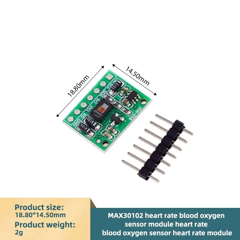 MAX30102 Heart Rate Blood Oxygen Sensor Module, Heart Rate Blood Oxygen Sensor Heart Rate Module