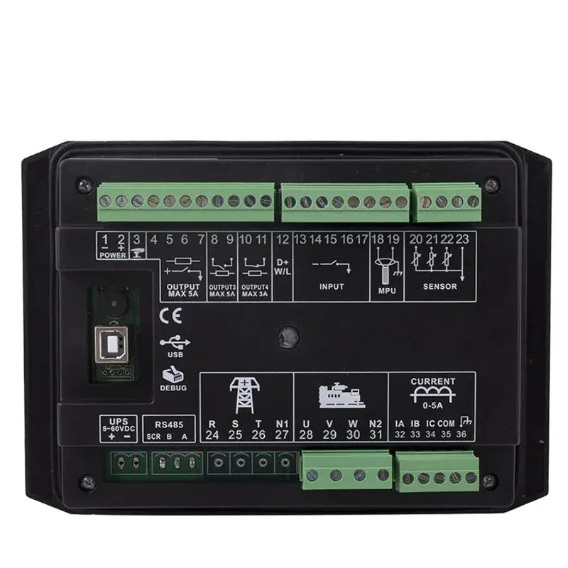 DC40D Mebay Original LCD Display Diesel Generator Set Controller Module Genset Parameters Monitoring DC42D DC40DR DC42DR MK3