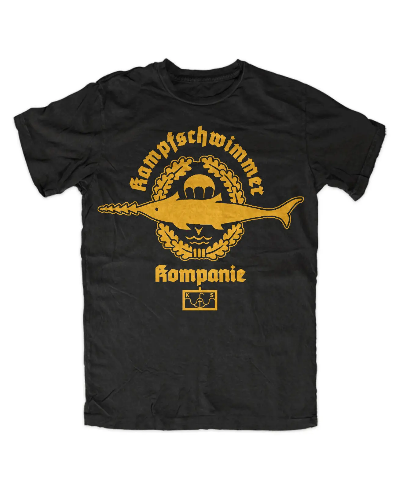 Combat Swimmer Company T-Shirt Corner Fjord Elite Soldier Sawfish Navy BW KSK