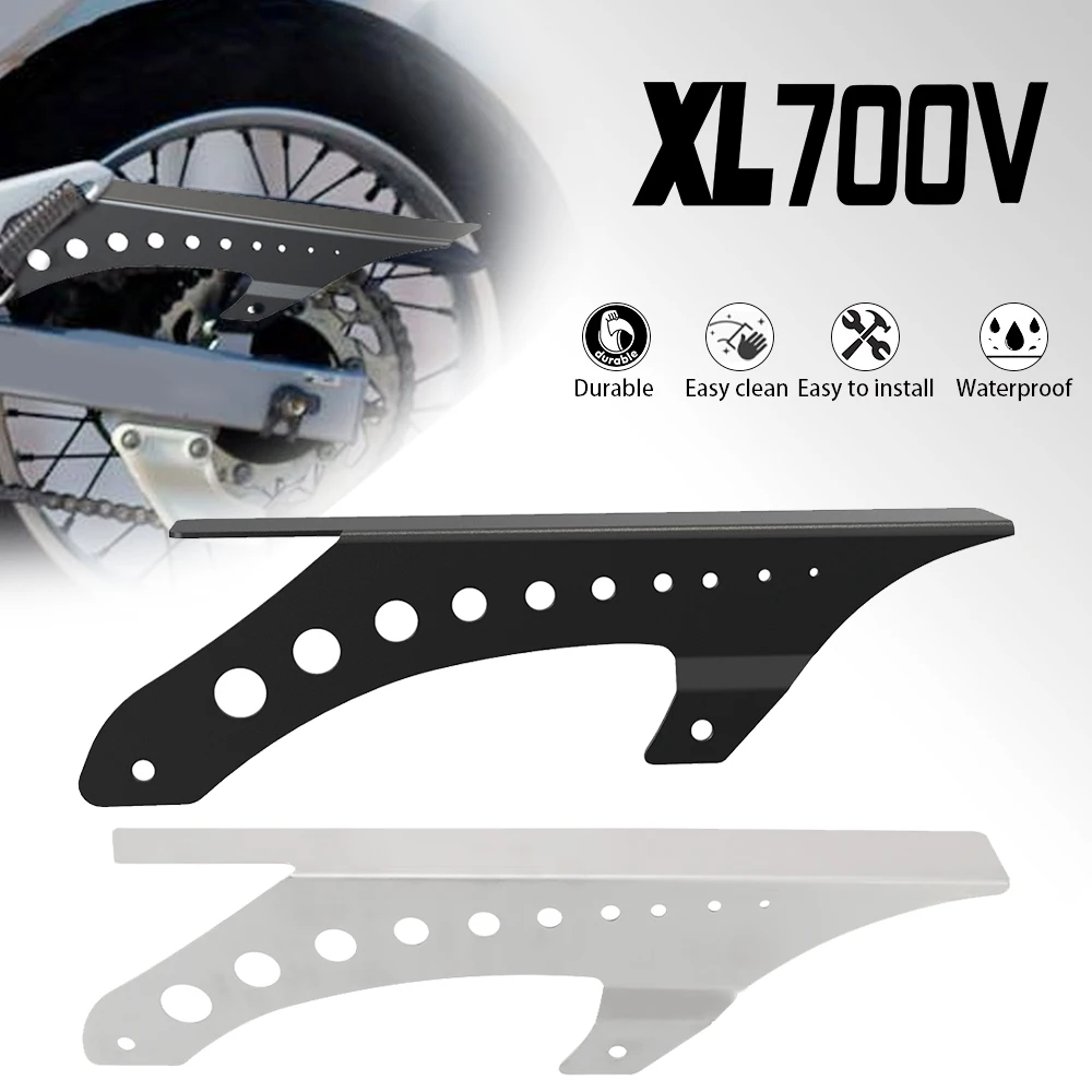 

FOR HONDA XL 600 650 700 V Transalp Motorcycle XRV650 XRV750 Africa Twin Chain Guard Cover Protector 1987-2012 2011 2010 2009 08