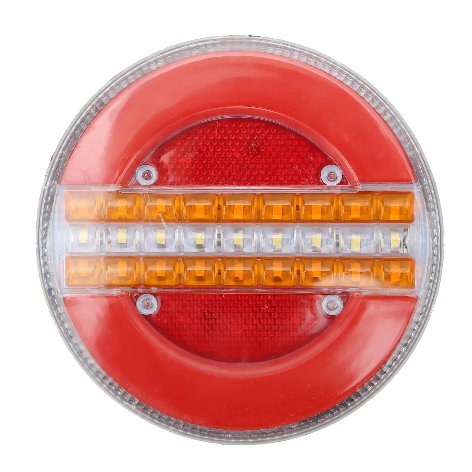 LED Round Trailer Tail Light 1200LM 12-24V Stop Brake Turn Reverse Lamp Waterproof IP67 for car Van Truck Boat Yacht