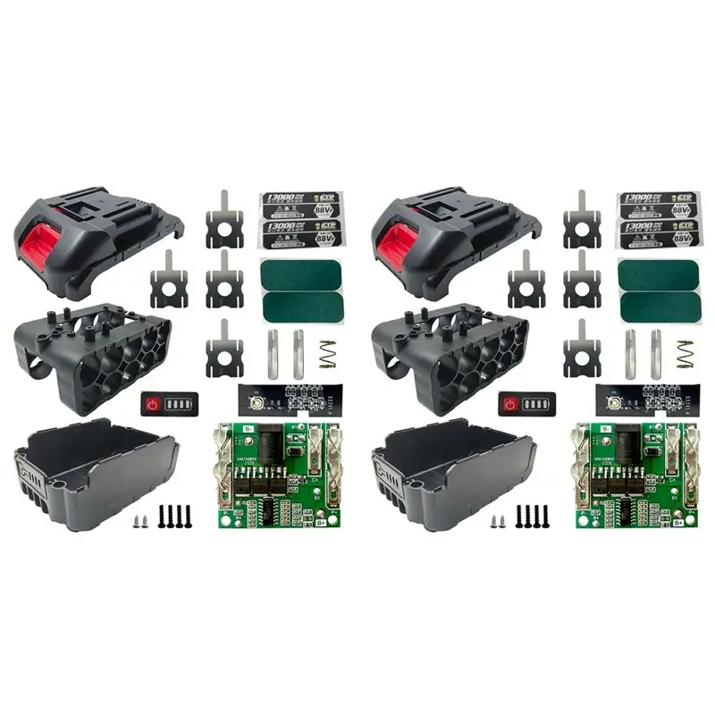 M09K 2X 18650 Li- Battery Storage Box Case PCB BMS Protection Circuit Board For For Lomvum Zhipu Hongsong Jingmi