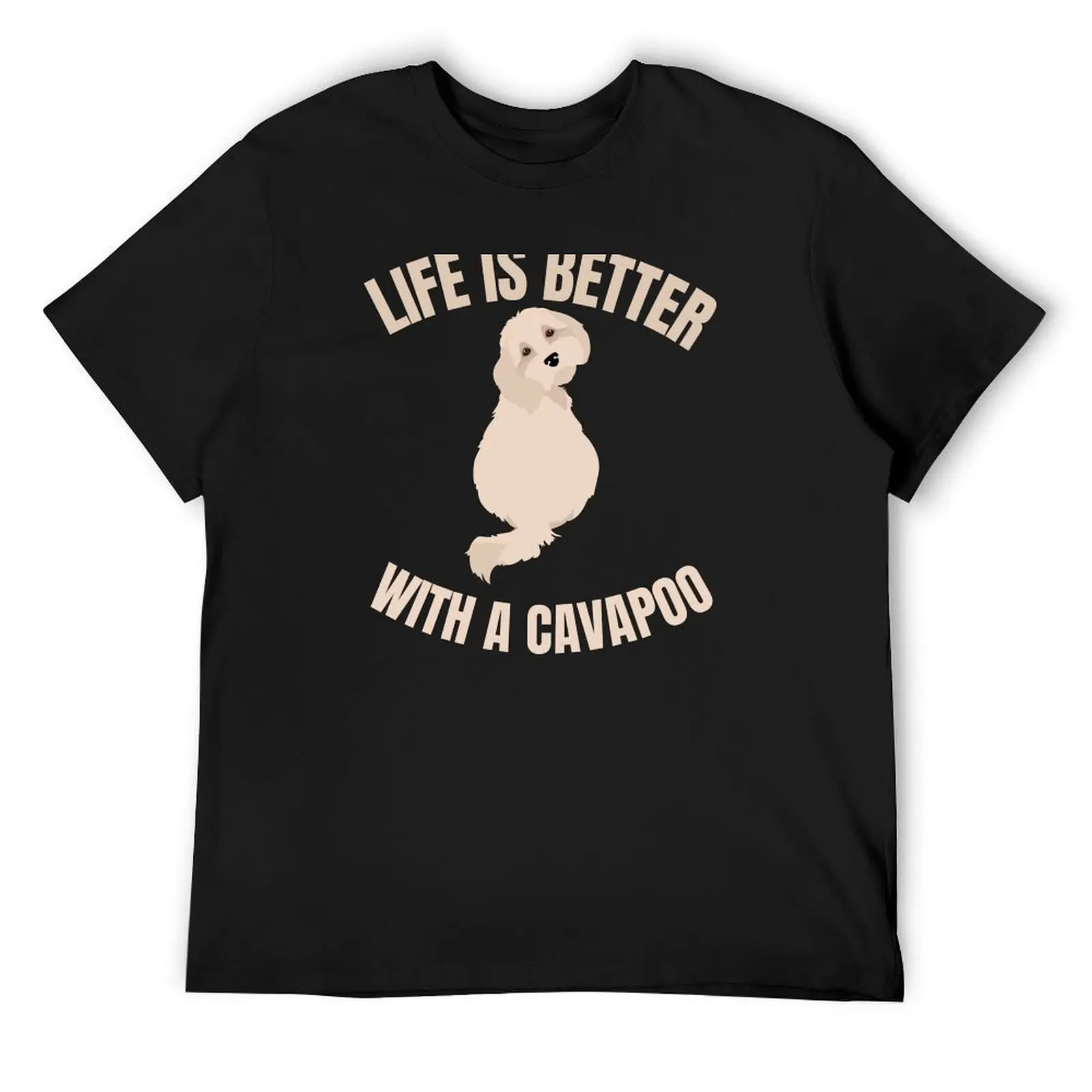 Life Is Better With A Cavapoo - cute cavapoo dog T-Shirt man clothes tops animal prinfor boys T-shirt men