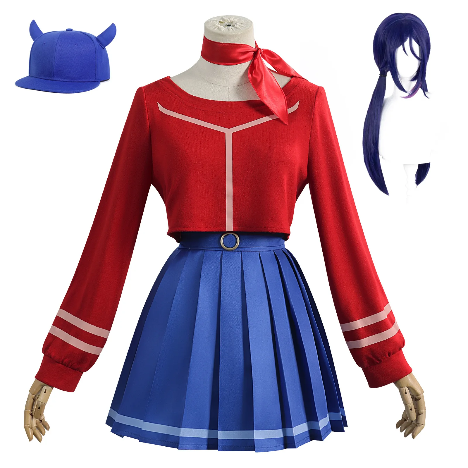 لعبة MiSide مجنون ميتا تأثيري حلي هالوين زاحف ميتا المرأة Yandere الزي لعب الأدوار ملابس الحفلات #5